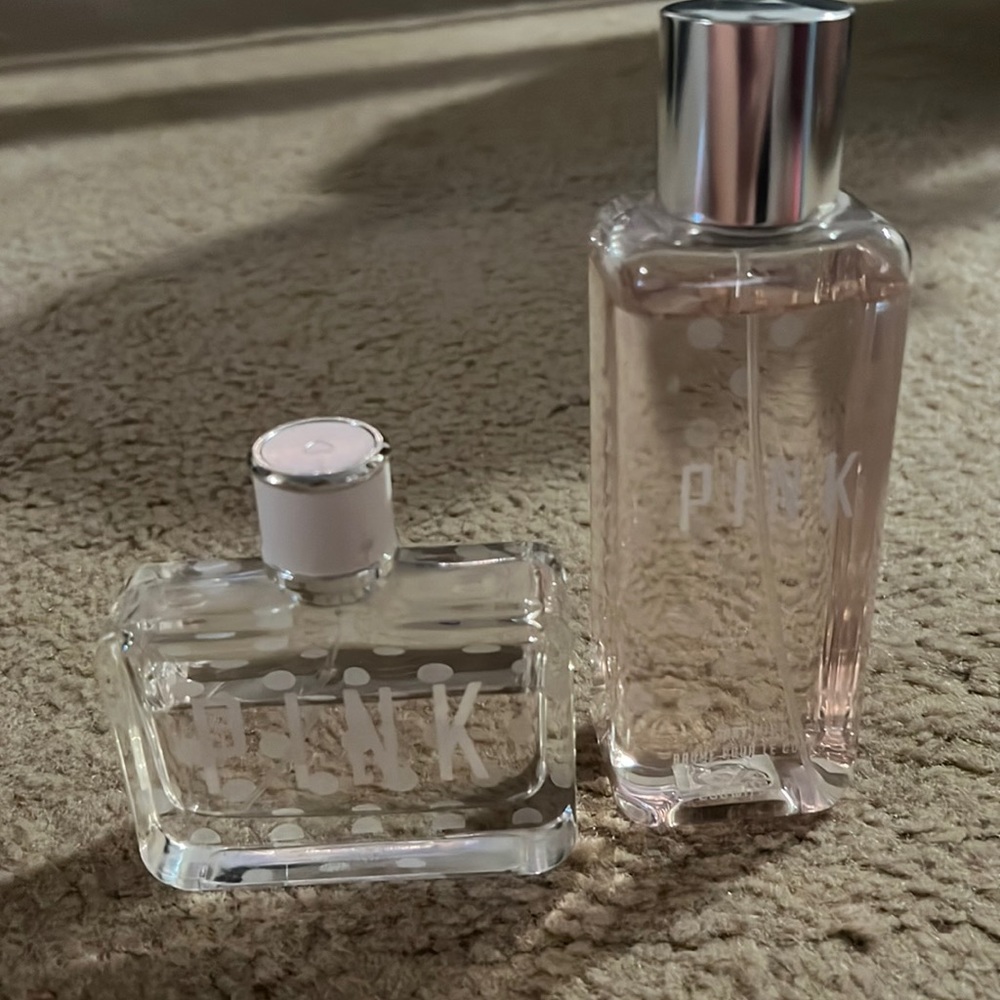 PINK Body Mist and Perfume- Slightly Used